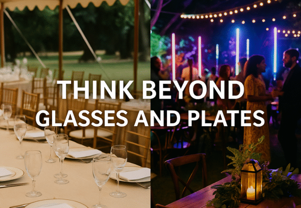 Think beyound glasses and plates